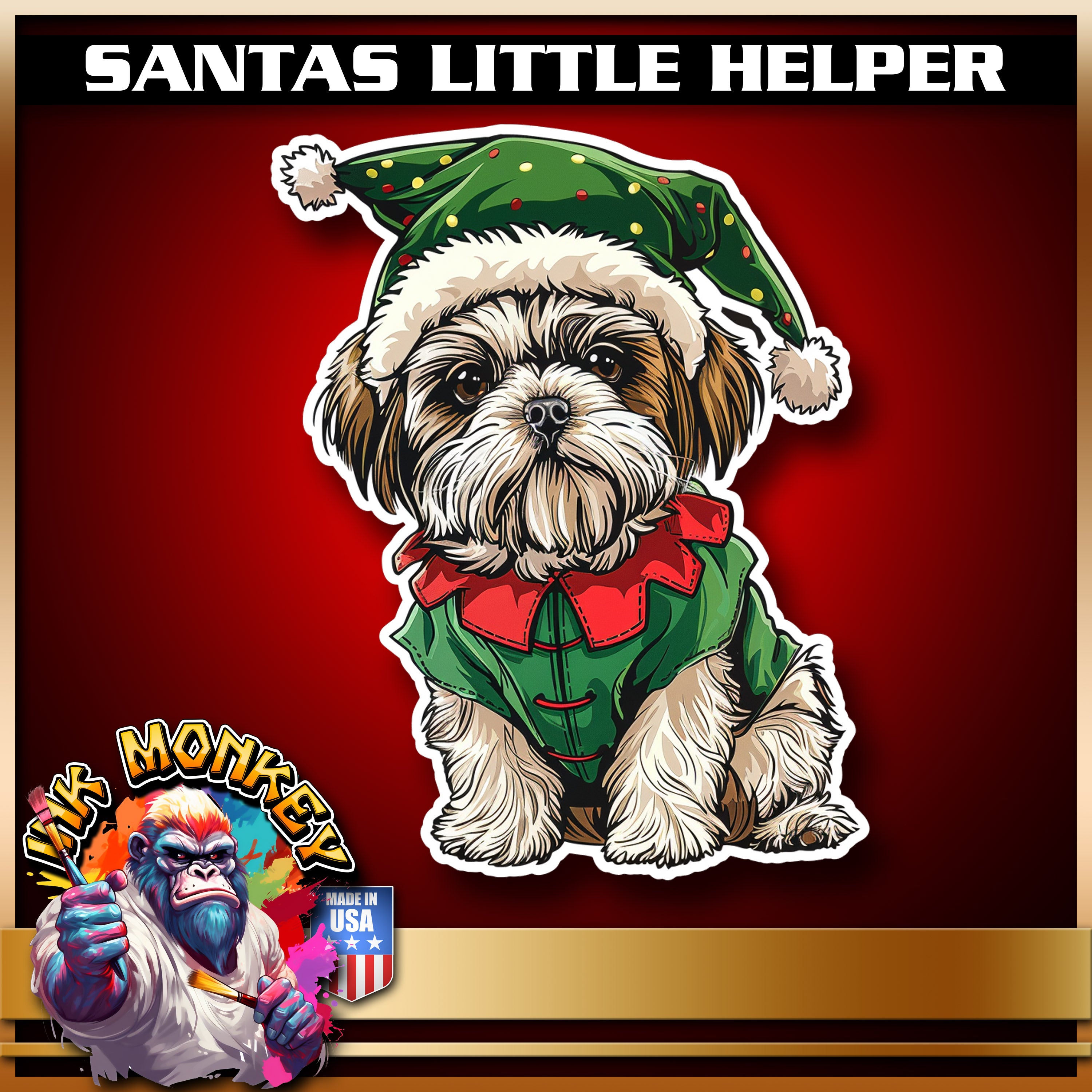 Santas Little Helper - Decal